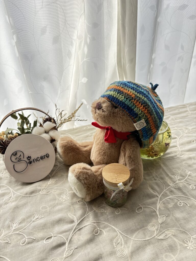 どんぐり帽子できました！ | 和柄ニットで作るオーダーメイドベビー服  